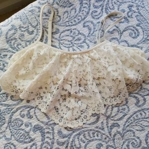 NWOT Victoria Secret Flounce Lace Bralette